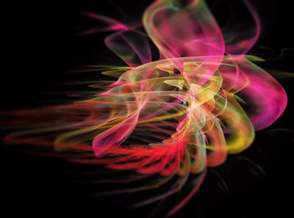 Abstract fractal texture. Visualization  of complex equations.