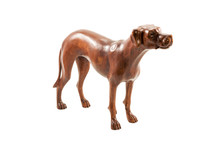 Wooden Dog Figurine