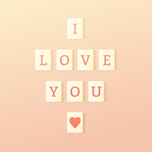 Valentines Day, Scrabble Letter Tiles