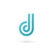 Letter D logo icon design template elements