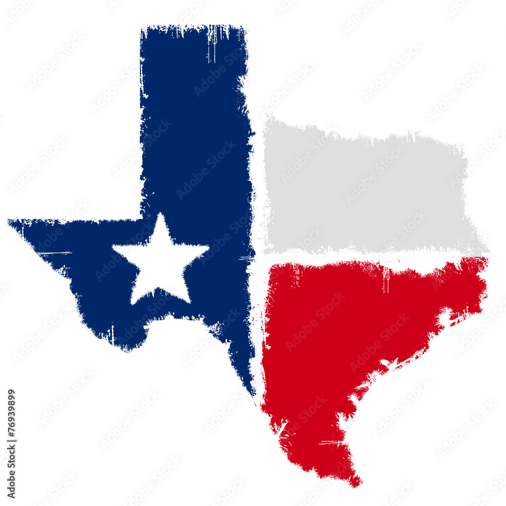 Grunge map flag of Texas Stock Illustration | Adobe Stock