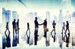 © Rawpixel.com - Business People Handshake Agreement Cityscape Corporate Concept