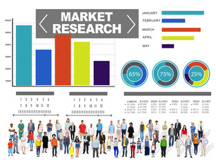 Canvas Print - Research Business Percentage Research Marketing Strategy Concept