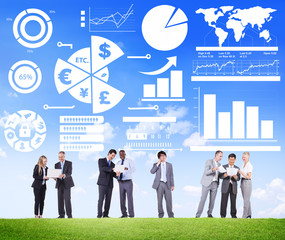 Wall Mural - Finance Financial Business Economy Exchange Accounting Concept