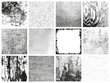 collection of 12 grungy vector patterns - various materials
