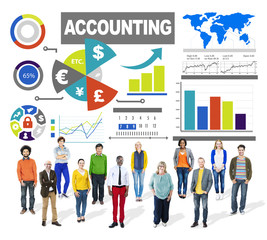 Sticker - Accounting Analysis Banking Business Economy Financial Concept