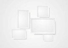 Blank Grey Frame Abstract Background