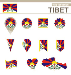 Sticker - Tibet Flag Collection