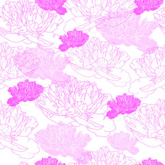  Seamless pattern with flowers