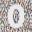 © hobbitfoot - Large group of people in number 0 zero form