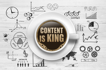 Canvas Print - Content is king