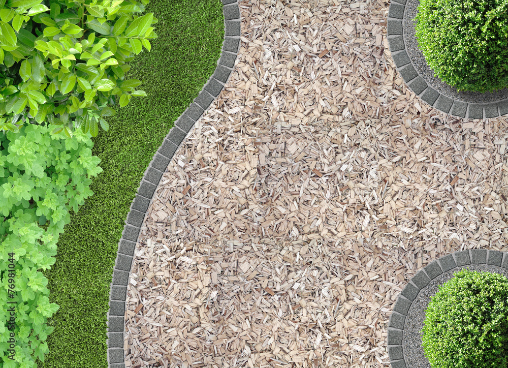 Garten Mit Rindenmulch Garten Design Idee Fotos