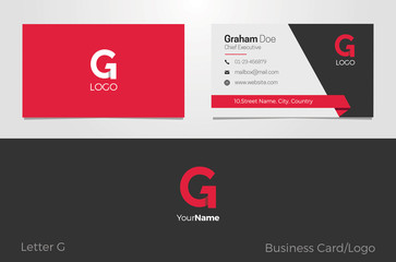 Wall Mural - G Letter Logo Corporate Business card