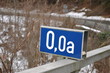 Staatsgrenze Österreich Beginn Straße Schild