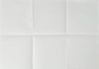 white sheet of paper folded