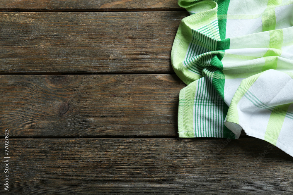 Napkin on wooden table