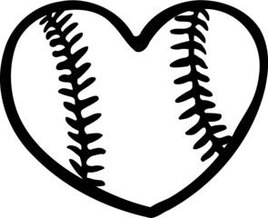 Sticker - Baseball Heart