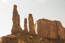The Three Sisters In Monument Valley Tribe Park