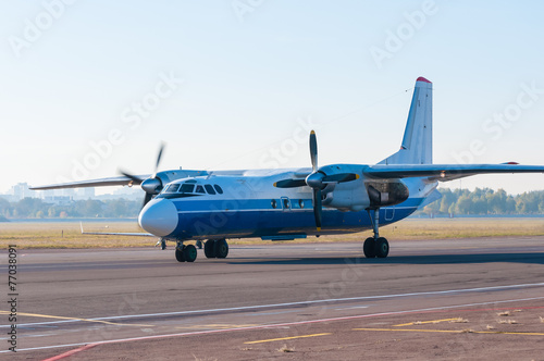 Fotografie, Obraz Turboprop airliner for small and medium lines