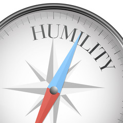 Wall Mural - compass humility