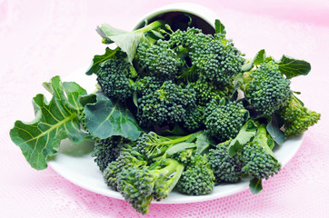 Fresh green broccoli