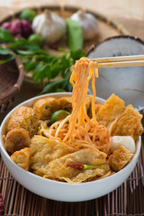 Poster - Hot and spicy Singapore Curry Noodle