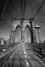 Brooklyn Bridge And Manhattan New York City US