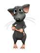 Image two of cartoon mouse with big sad eyes.
