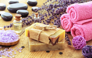 Wall Mural - Lavander soap