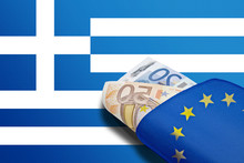Greek Banner Euro Wallet