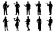 waiter silhouettes