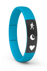Poster - Blue Fitness Tracker