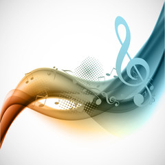 Aufkleber - Colorful music background