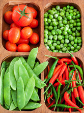 Fresh Green Peas, Tomato And Chili