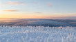 Sunset in a winterwonderland