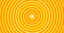 Yellow Twirl Circular Wave Background.