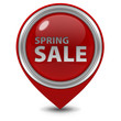 Spring sale pointer icon on white background