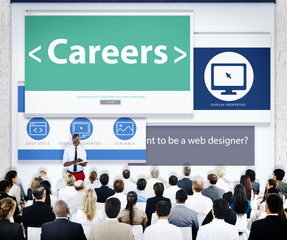 Poster - Business People Careers Presentation Seminar Concept