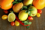 Fototapeta Kuchnia - warzywa i owoce