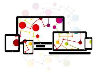 Wall Mural - Internet responsive web design