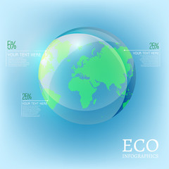 Wall Mural - ecological globe