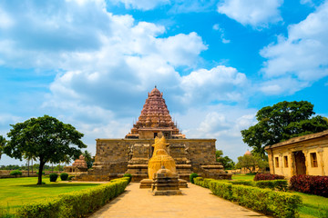 entrance in Hindu Temple dedicated to Shiva, ancient Gangaikonda