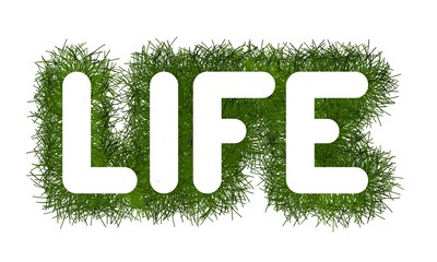 Title Life with Grass Arround