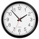 Vector classic black round wall clock