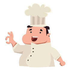 Chef says its perfecto vector illustration cartoon character