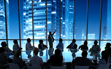 Wall Mural - Business People Meeting Conference Speaker Presentation Concept