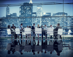 Wall Mural - Business People Brainstorming Discussion Planning Concept