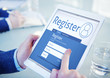 Register Membership Application Registration Join Office Concept