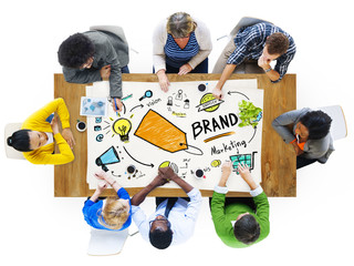 Canvas Print - diverse people conference meeting marketing brand concept