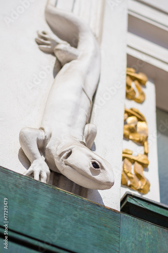 Plagát Detail of the Secession Museum in Vienna, Austria